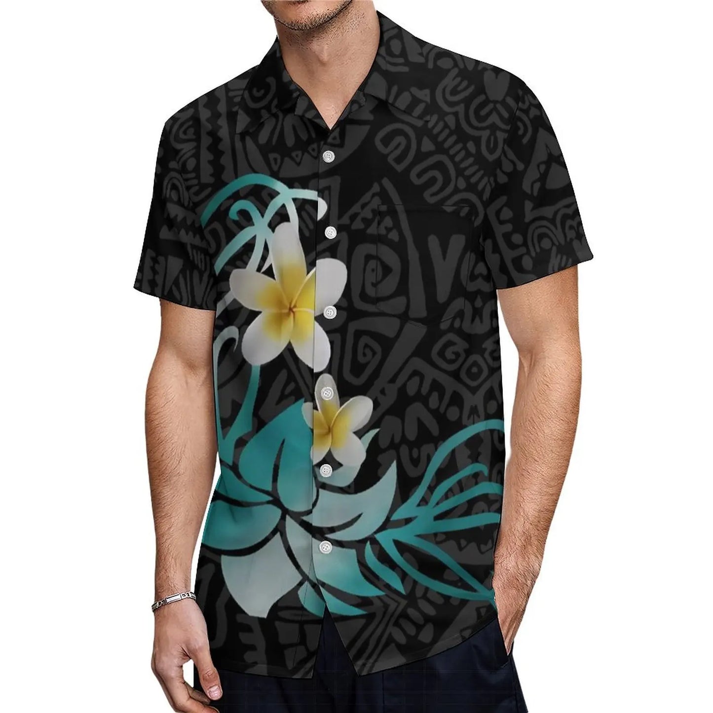 Tiare Single Sleeve Island Dress and Matching Men's Shirts - Tiare Customs