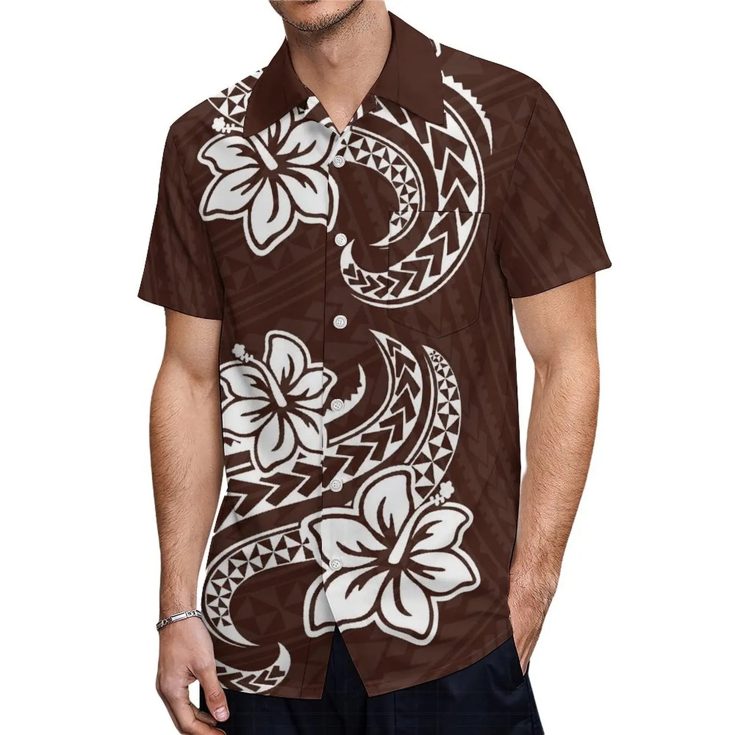 Tiare Single Sleeve Island Dress and Matching Men's Shirts - Tiare Customs