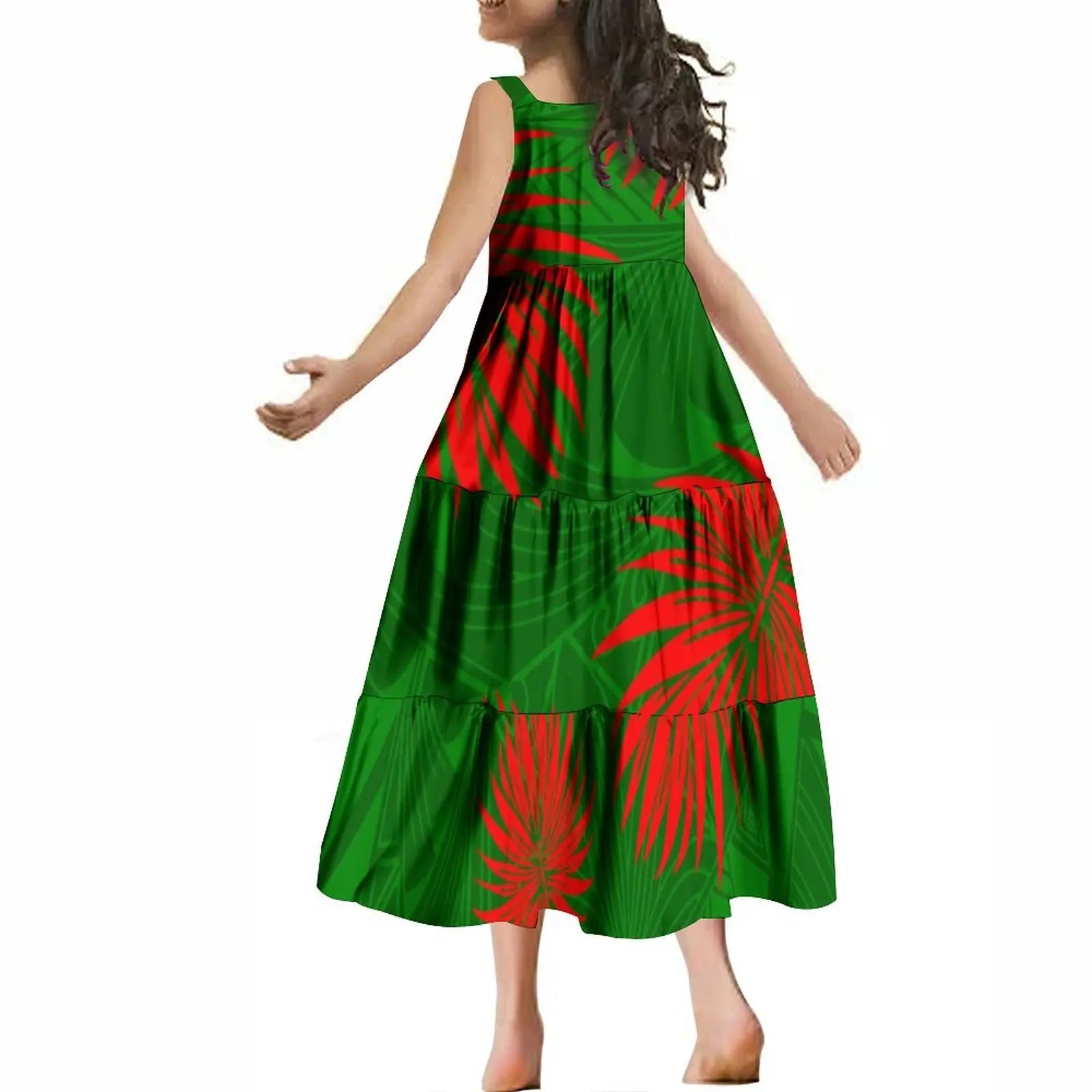 Tiare Kids Halter Long Dress and Matching Shirts - Tiare Customs 