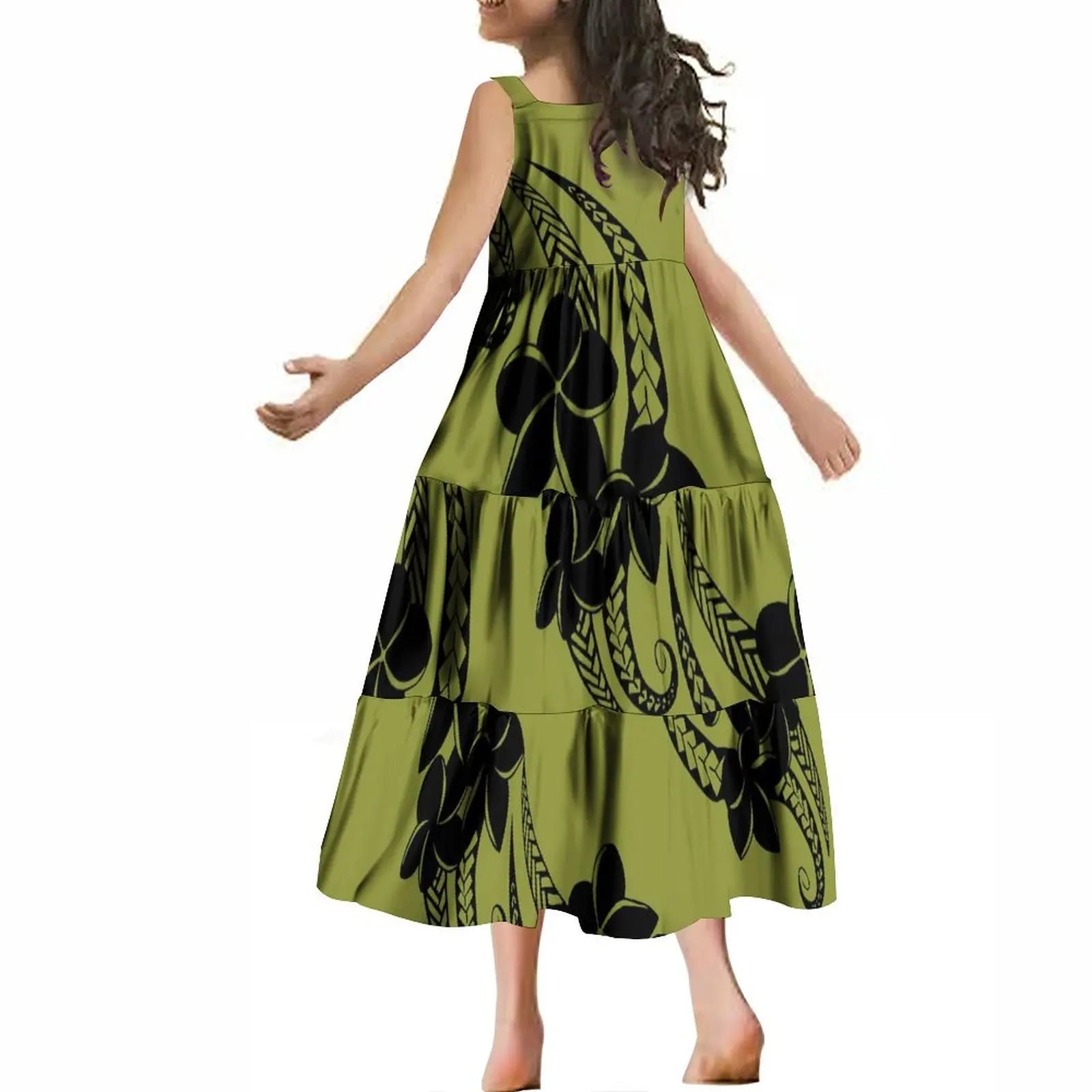 Tiare Kids Halter Long Dress and Matching Shirts - Tiare Customs 