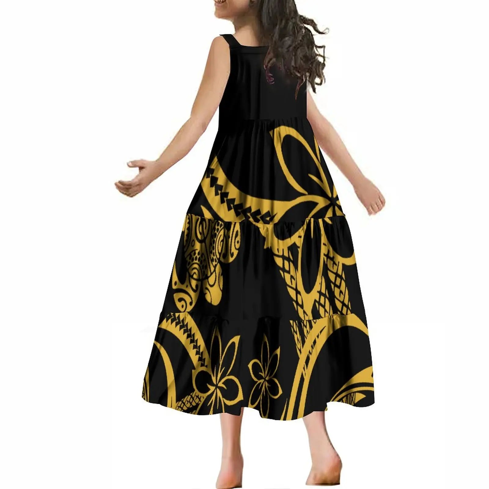 Tiare Kids Halter Long Dress and Matching Shirts - Tiare Customs 