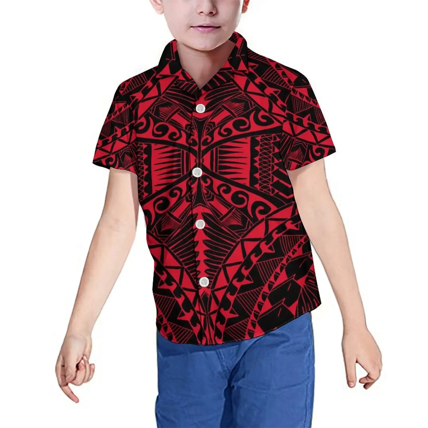 Tiare Little Polynesia Island Girl Dress and Matching Boy's Shirts - Tiare Customs 